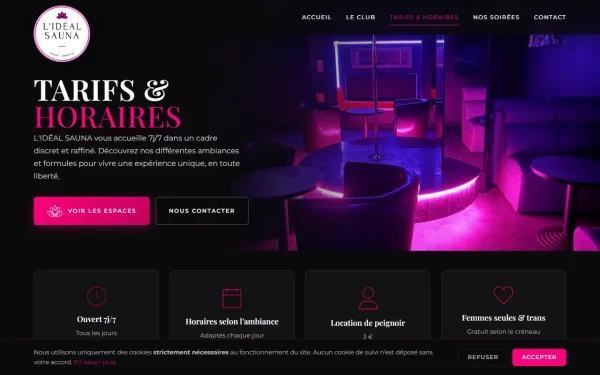 Tarifs et horaires