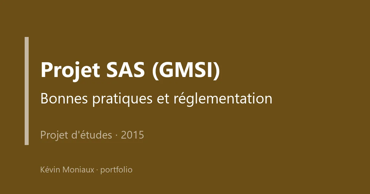 Projet SAS (GMSI)