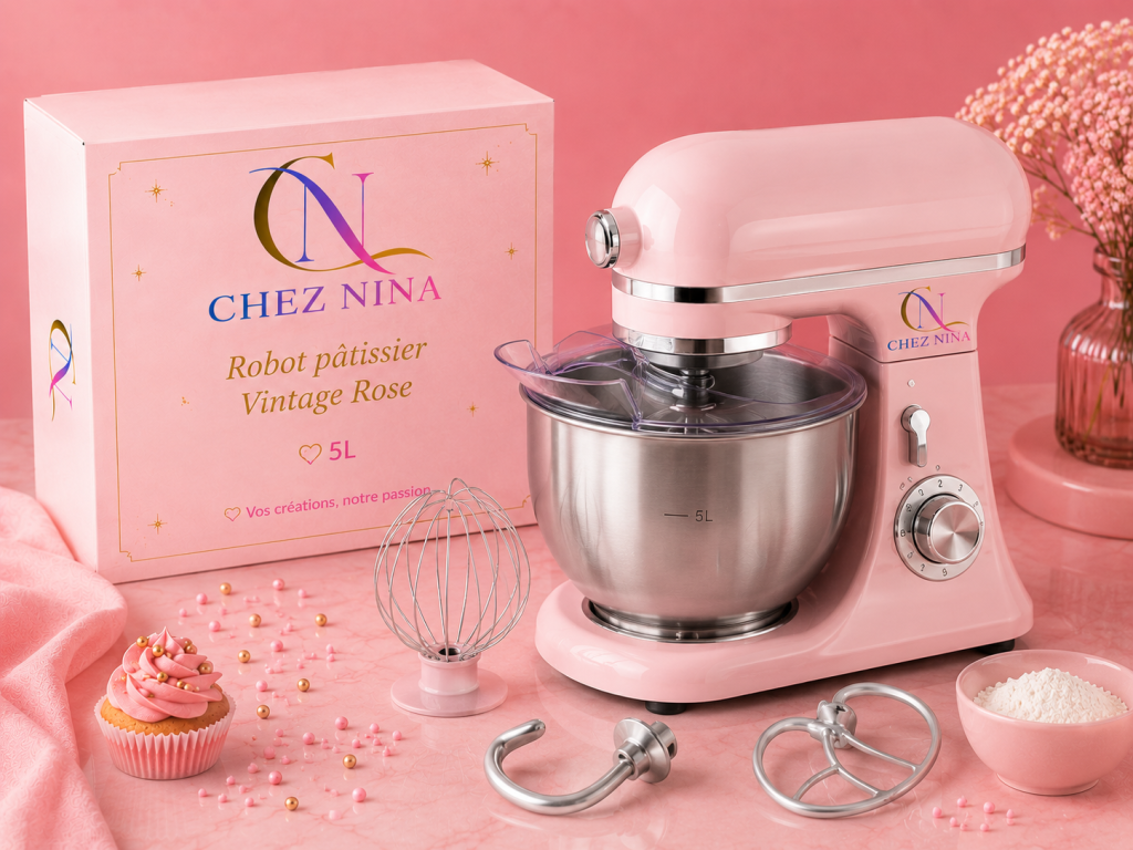 Robot patissier Vintage Rose 5L