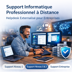 Support Informatique Professionnel à Distance – Helpdesk Externalisé (Niveaux 1 & 2)